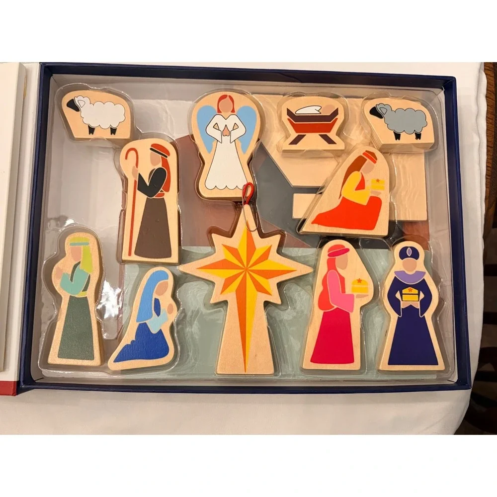 The Christmas Star from Afar Wooden Nativity Set and Book Game Second Edition